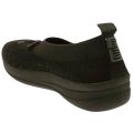 Womens All Black Uberknit™ Slip-On Ballerina Shoes 15468 by FitFlop from Hurleys