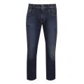 Mens Blue Black Anbass Hyperflex Slim Fit Jeans 50187 by Replay from Hurleys