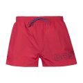 Mens Bright Red Logo Mooneye Swim Shorts 109707 by BOSS from Hurleys