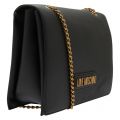 Womens Black Smooth Logo Shoulder Bag 57938 by Love Moschino from Hurleys