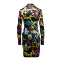 Womens Black Baroque Mix Print Bodycon Dress 49049 by Versace Jeans Couture from Hurleys