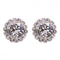 Womens Silver Sully Crystal Studs 33125 by Ted Baker from Hurleys