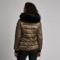 Womens Bronze Premium Strike Hooded Quilted Jacket 51393 by Barbour International from Hurleys