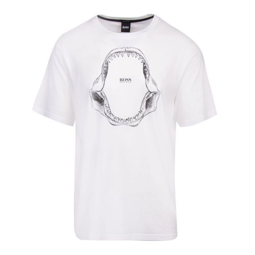 Casual Mens White Tima 2 Jaws S/s T Shirt 88802 by BOSS from Hurleys