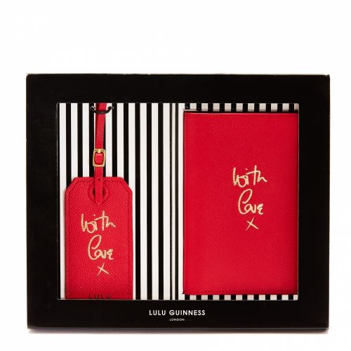 Womens Classic Red With Love Travel Set 47435 by Lulu Guinness from Hurleys