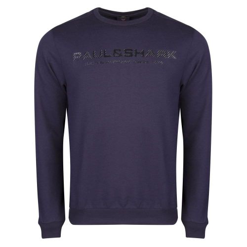 Paul & Shark Mens Blue Chest Logo Sweat Top 24813 by Paul And Shark from Hurleys