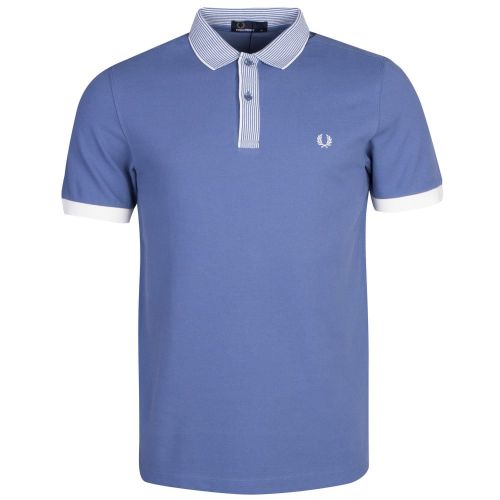 Mens Washed Dusk Stripe Collar S/s Polo Shirt 21211 by Fred Perry from Hurleys