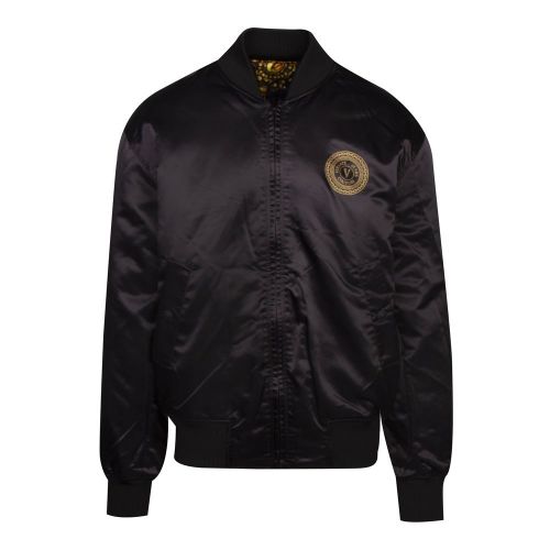 Mens Black Baroque Bijoux Reversible Jacket 91913 by Versace Jeans Couture from Hurleys