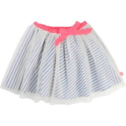Girls Blue Striped Net Skirt 71134 by Billieblush from Hurleys
