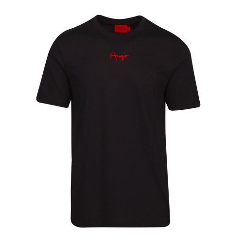 Mens Black Durned214 Raised Logo S/s T Shirt 91923 by HUGO from Hurleys