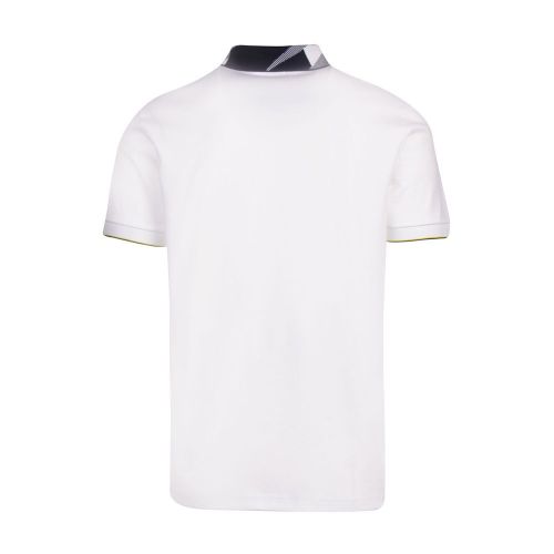 BOSS Polo Shirt Mens White Paule 6 Slim Fit S/s
