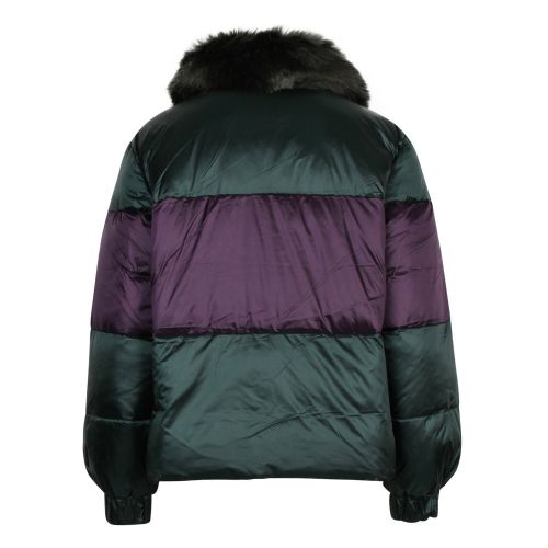 Womens Green/Purple Double Colour Padded Jacket 47991 by Emporio Armani from Hurleys