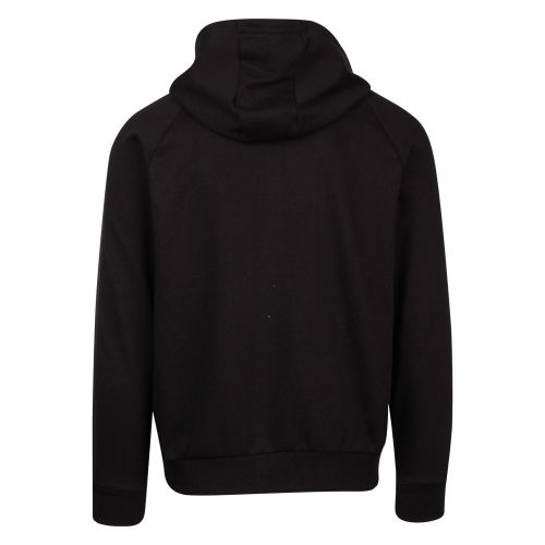 Mens Black Branded Trim Hooded Zip Through Sweat Top 55537 by Emporio Armani from Hurleys