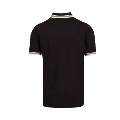 Athleisure Mens Black Paddy Regular Fit S/s Polo Shirt 73536 by BOSS from Hurleys