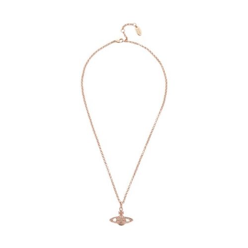 Vivienne Westwood Pendant Womens Pink Gold/Crystal Mini Bas Relief