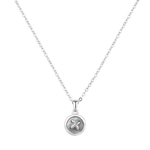 Womens Silver/Mother Of Pearl Blenra Button Pendant Necklace 53347 by Ted Baker from Hurleys