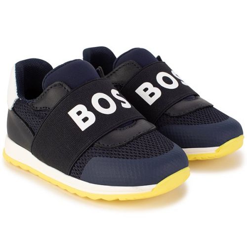 Toddler Navy Contrast Trainer 111360 by BOSS from Hurleys
