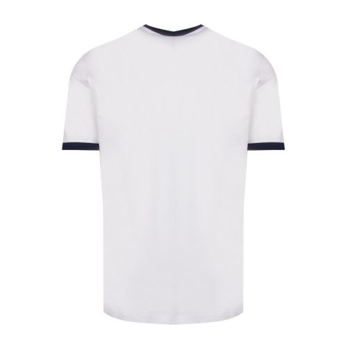 Mens White Tri Colour Logo Custom Fit S/s T Shirt 54011 by Paul And Shark from Hurleys