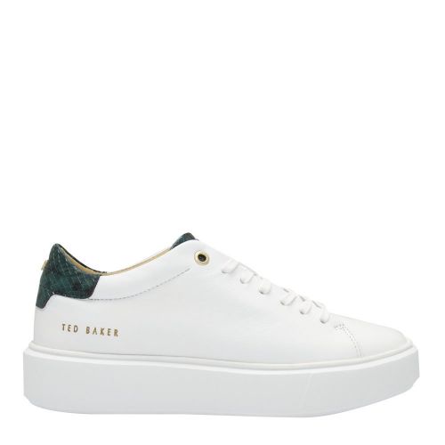 Womens White Piixie Snake Tab Trainers 81313 by Ted Baker from Hurleys