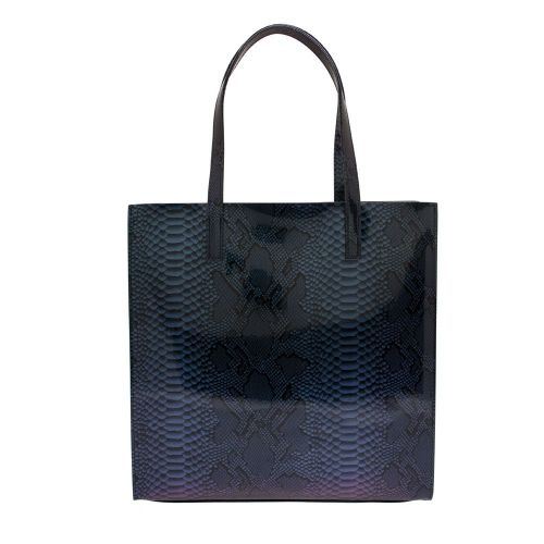 Womens Bright Blue Jemacon Holographic Large Icon Bag 81493 by Ted Baker from Hurleys