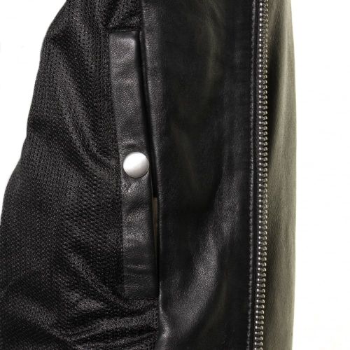Mens Black L-Edg Leather Jacket 37423 by Diesel from Hurleys