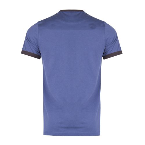 Mens Bobby Blue Groves Ringer S/s T Shirt 32682 by Farah from Hurleys