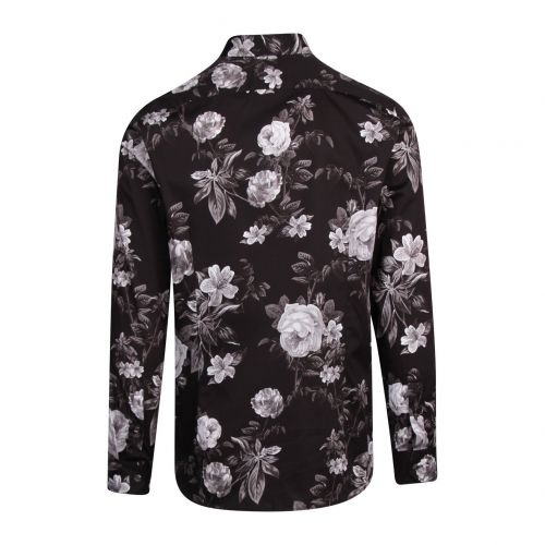 Mens Black Eclair Floral L/s Shirt 79796 by Ted Baker from Hurleys
