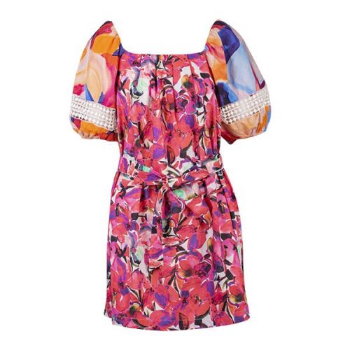 Womens Violet Assorted Isadora Patch Bardot Dress 109753 by French Connection from Hurleys