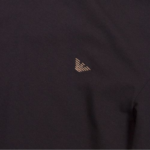 Mens Black/Blue Small Logo Regular Fit L/s T Shirt 48056 by Emporio Armani Bodywear from Hurleys
