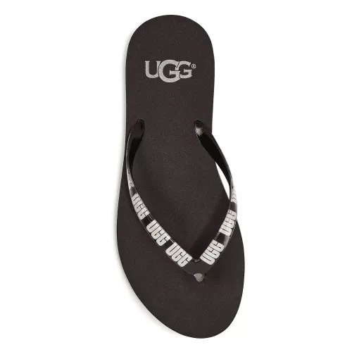 Womens Black Simi Graphic Flip Flops 60400 by UGG from Hurleys