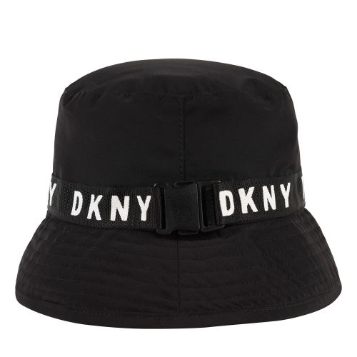 Girls Black Branded Bucket Hat 55868 by DKNY from Hurleys