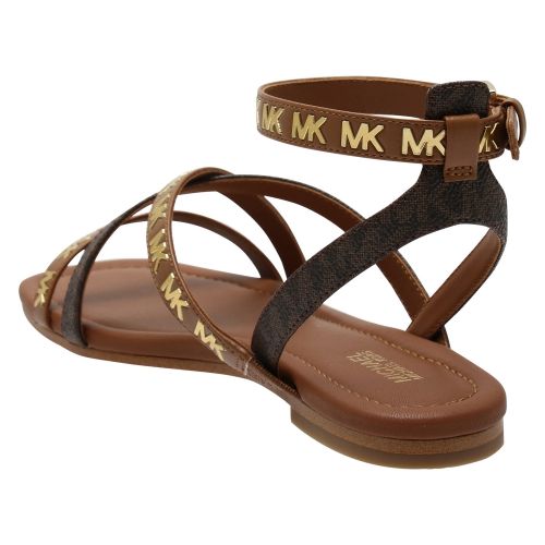Womens Luggage Tasha Logo Luxe Strap Sandals 58567 by Michael Kors from Hurleys