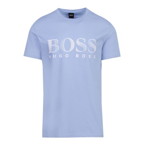 Mens Light Blue Big Logo Beach Regular Fit S/s T Shirt 73759 by BOSS from Hurleys