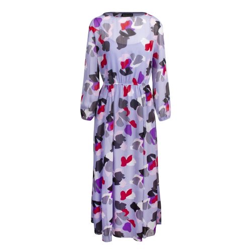 Womens Lilac Petal Chiffon Maxi Dress 55371 by Emporio Armani from Hurleys