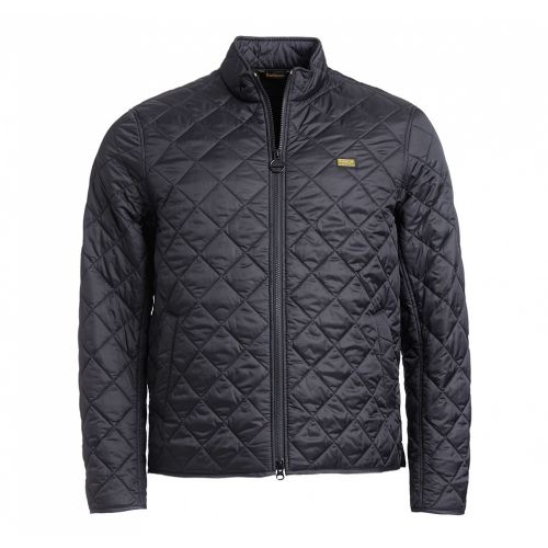 Mens Black Gear Quilted Jacket 12011 by Barbour International from Hurleys