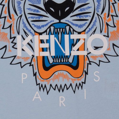 Boys Light Blue Tiger 5 S/s Tee Shirt 71116 by Kenzo from Hurleys