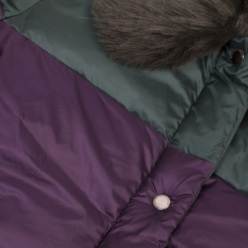 Womens Green/Purple Double Colour Padded Jacket 47990 by Emporio Armani from Hurleys
