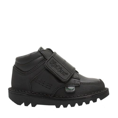 Infant Black Kick Mid Scuff Shoes (5-12) 92157 by Kickers from Hurleys