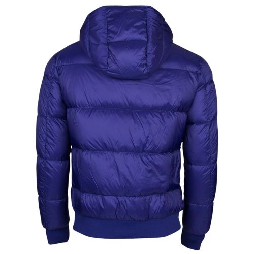 Mens Blue Hooded Puffer Jacket 10987 by Armani Jeans from Hurleys