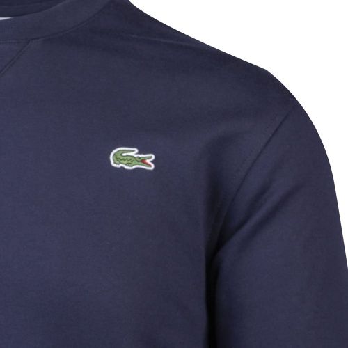 Mens Navy Basic Crew Sweat Top 97714 by Lacoste from Hurleys