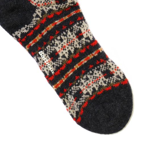 Lifestyle Womens Olive Beckley Fairisle Wool Socks 27167 by Barbour from Hurleys