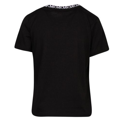 Womens Black Logo Neckline S/s T Shirt 50452 by Michael Kors from Hurleys