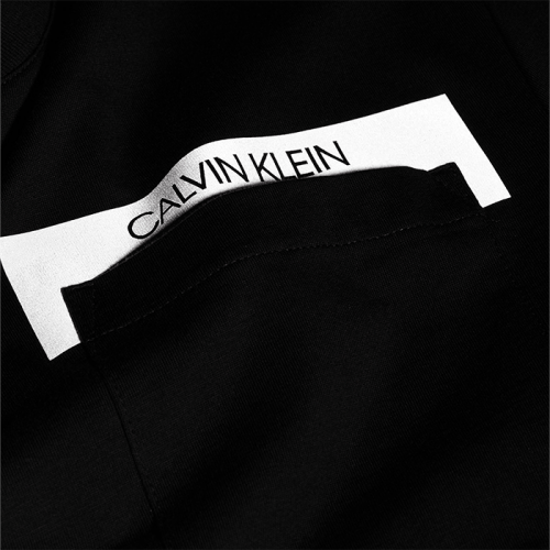 Mens Black Reflective Pocket S/s T Shirt 91008 by Calvin Klein from Hurleys