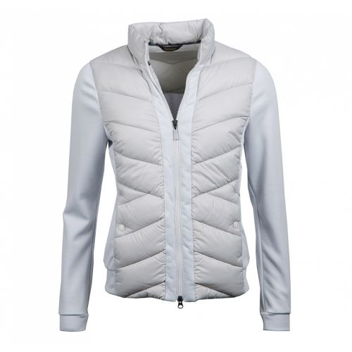 Womens Ice White Hirsel Quilted Sweat Jacket 34548 by Barbour from Hurleys