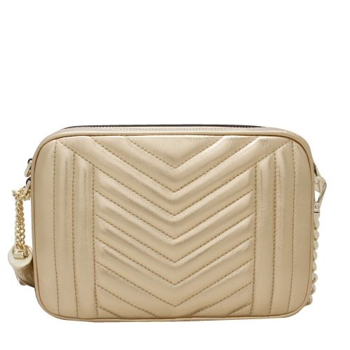 Womens Pale Gold Jet Set Quilted Camera Bag 52678 by Michael Kors from Hurleys