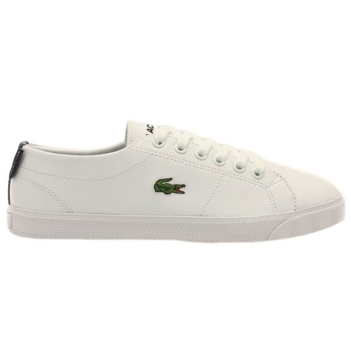 Junior White & Navy Marcel 116 Trainers (2-5.5) 25061 by Lacoste from Hurleys