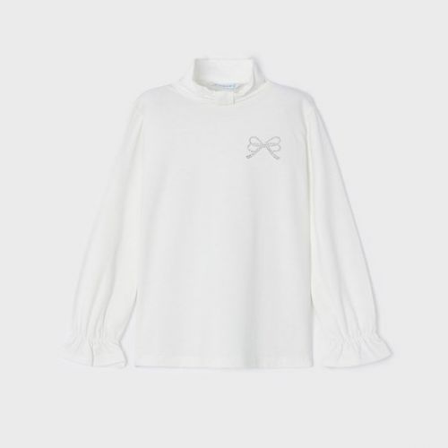 Girls Natural Turtleneck Top 111238 by Mayoral from Hurleys