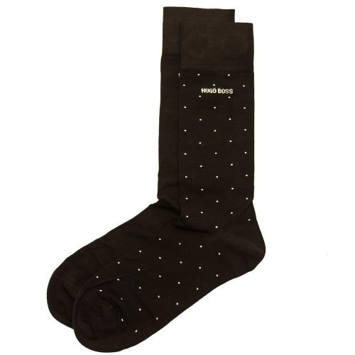 Mens Black Two Pack Design Socks Boxed Gift Set 68352 by BOSS from Hurleys