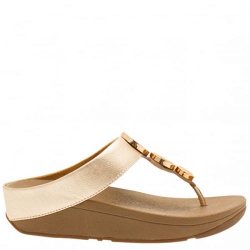 Womens Rose Gold Halo™ Toe Post Sandals 15486 by FitFlop from Hurleys