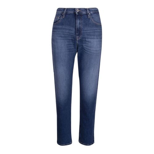 Womens Blue Wash Izzy High Rise Slim Fit Ankle Jeans 87727 by Tommy Jeans from Hurleys